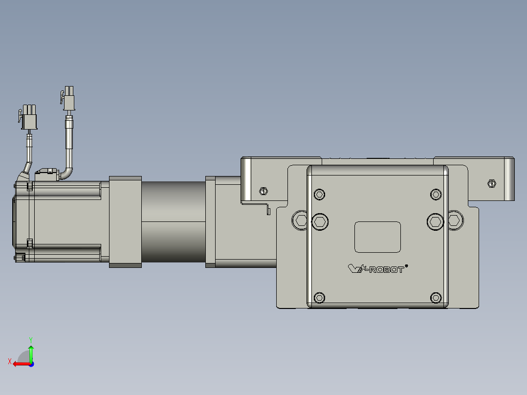 威洛博直线电机模组EB20-L224-S300-L-ZP75-MS3-5K后视图
