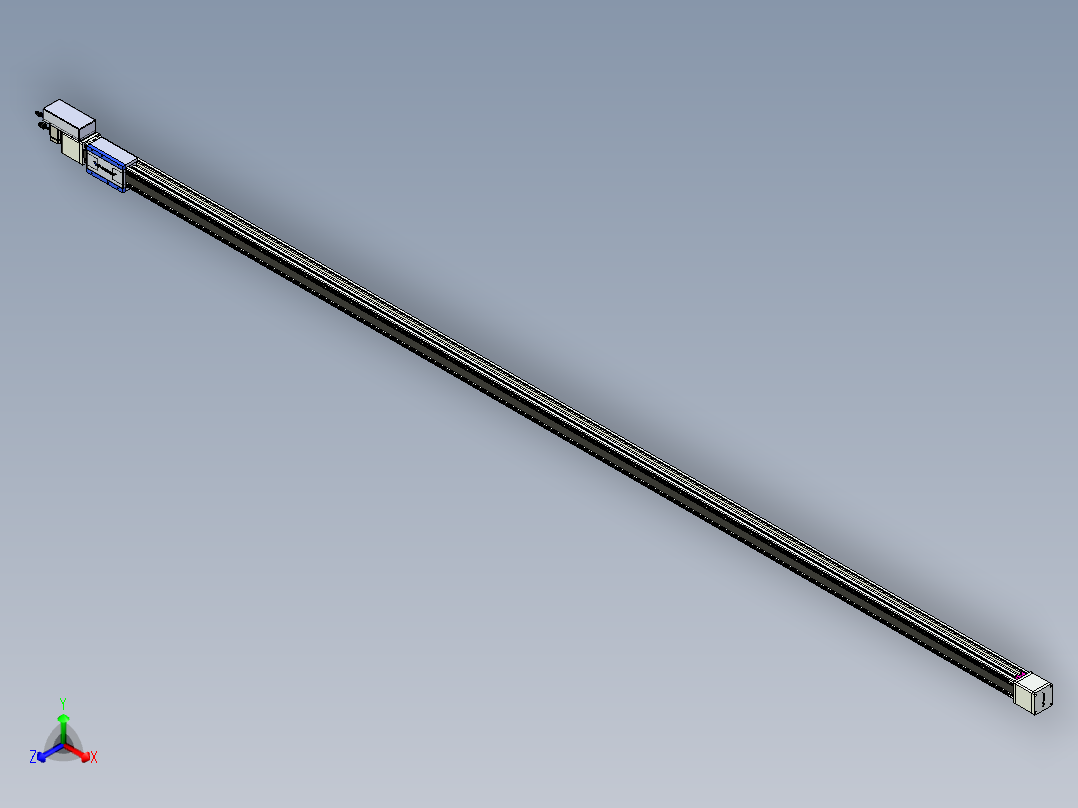 威洛博LB.GB同步带传动--欧规系列GB8-L96-S4400-BR-P40正等轴测图