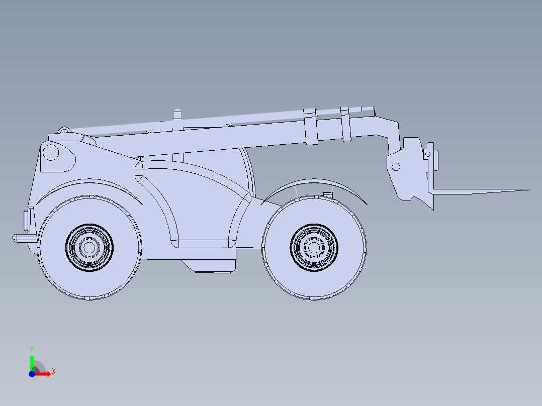 伸缩臂叉车SW模型 1140880前视图
