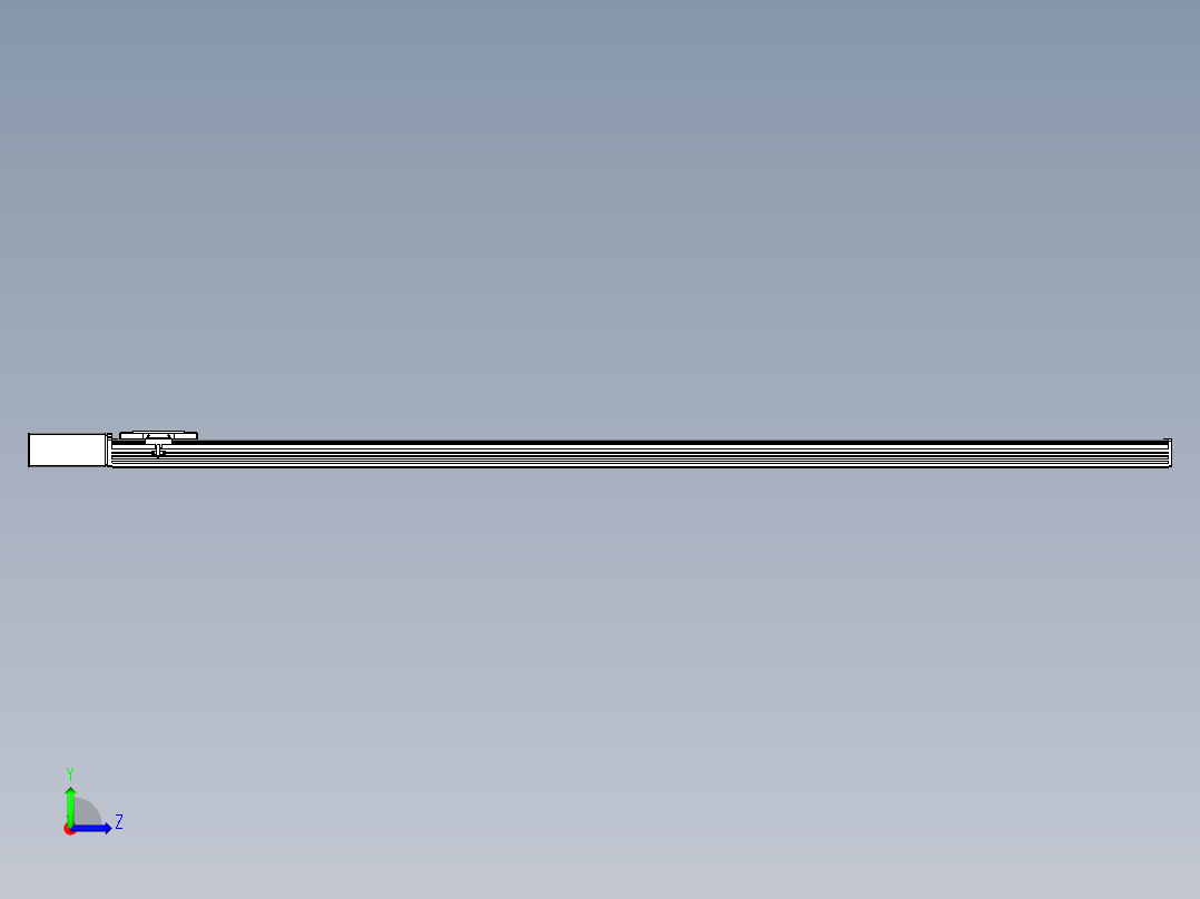 同步带全封闭直线模组TPA-HCB-110D-90-L1850-MR-Y-P40-N3左视图