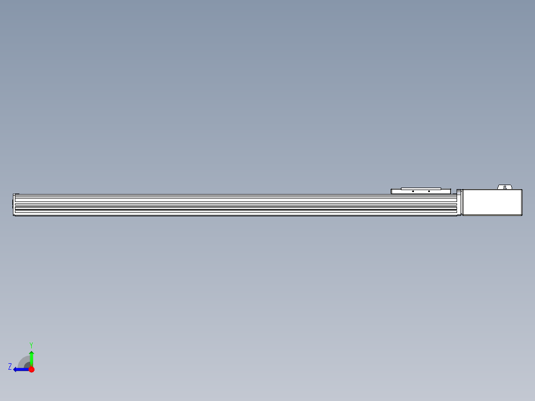 同步带全封闭直线模组TPA-HCB-110D-90-L900-ML-Y-P40-N3右视图