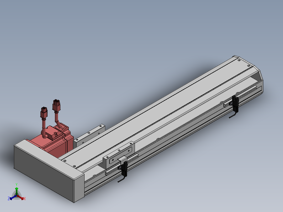 精密模组MY120-T10-350L-BR-P20B-C4-C正等轴测图