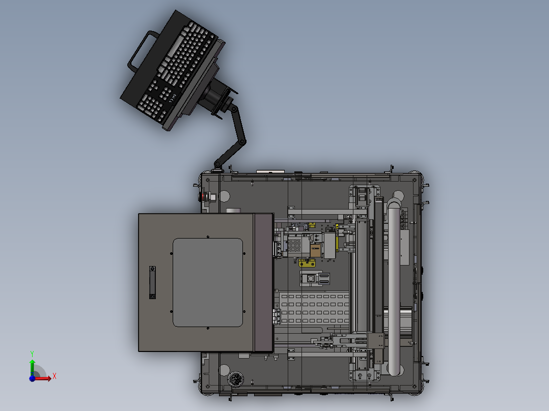 B19_自动剥离贴膜机前视图