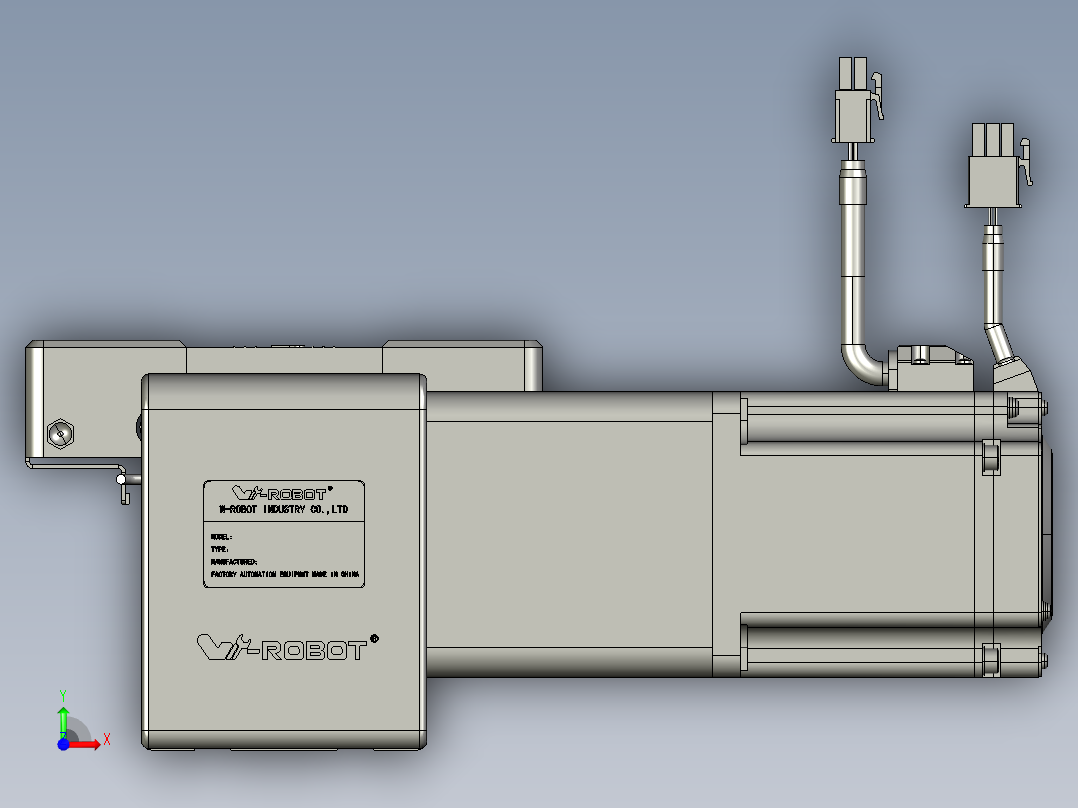 威洛博直线电机模组EB8-L200-S800-L-P75-MS3前视图