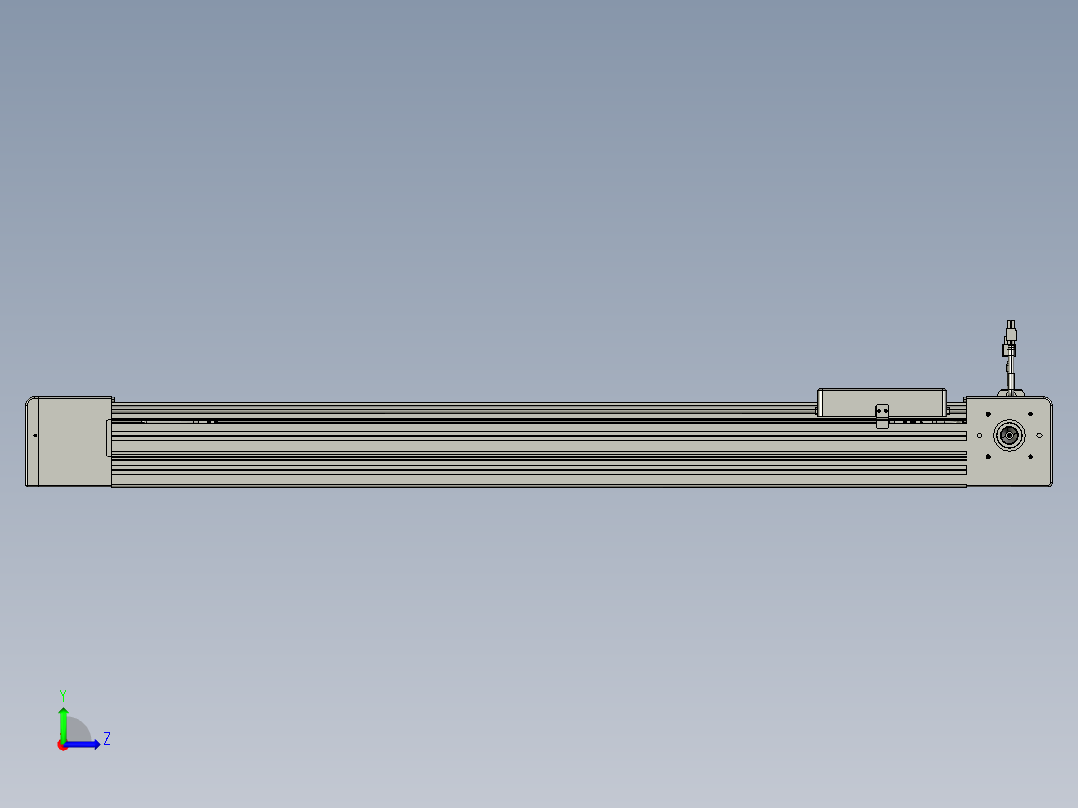 威洛博直线电机模组EB8-L200-S800-L-P75-MS3左视图