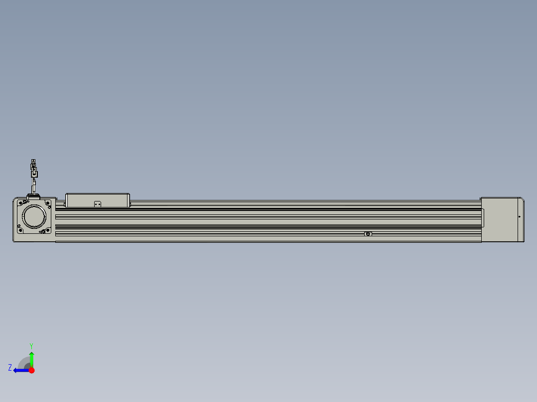 威洛博直线电机模组EB8-L200-S800-L-P75-MS3右视图