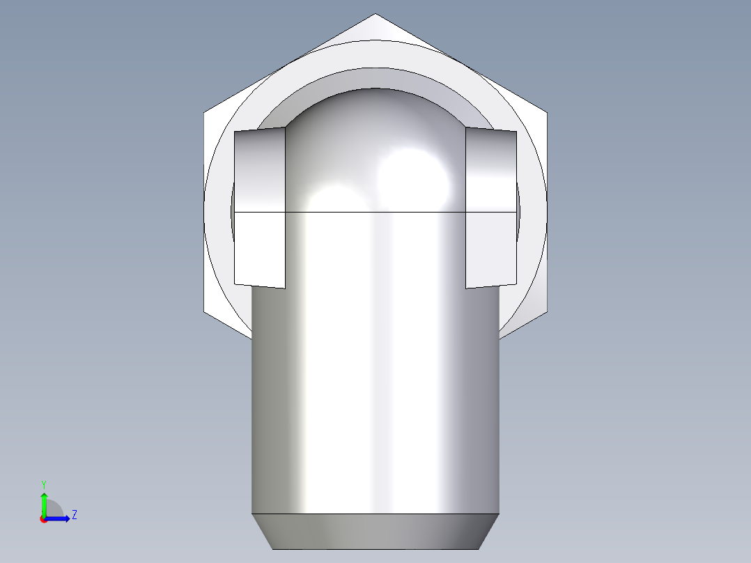卡套式工业通用硬管接头EO_Weld_elbown_WAS30ZS左视图