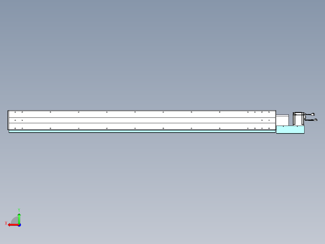 威洛博VBC同步带传动一无尘环境VBC14-L45-S1600-BL-ZP75-C3后视图