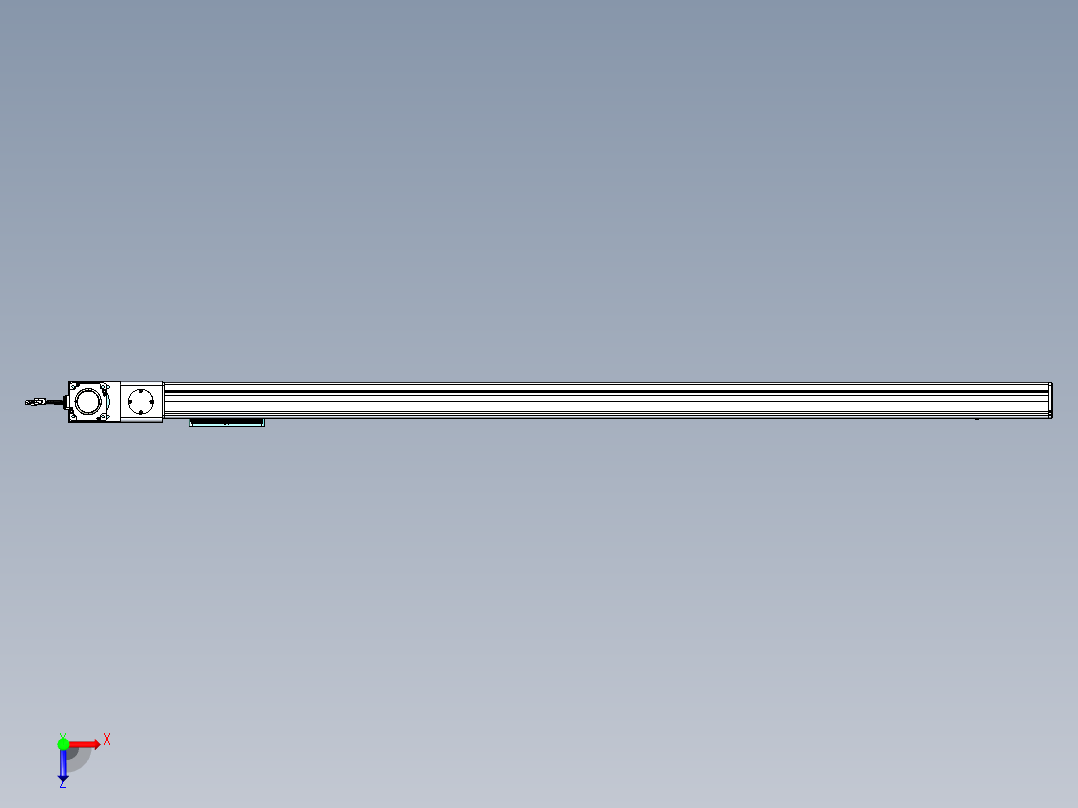 威洛博VBC同步带传动一无尘环境VBC14-L45-S1600-BL-ZP75-C3俯视图