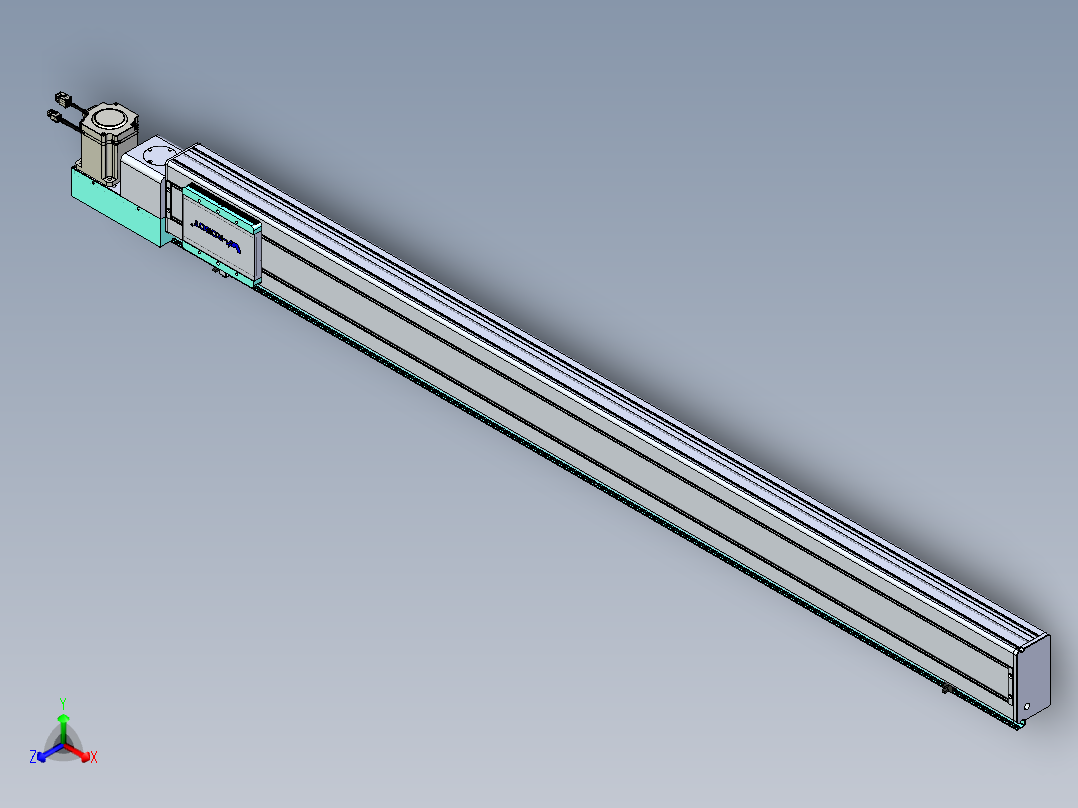 威洛博VBC同步带传动一无尘环境VBC14-L45-S1600-BL-ZP75-C3正等轴测图