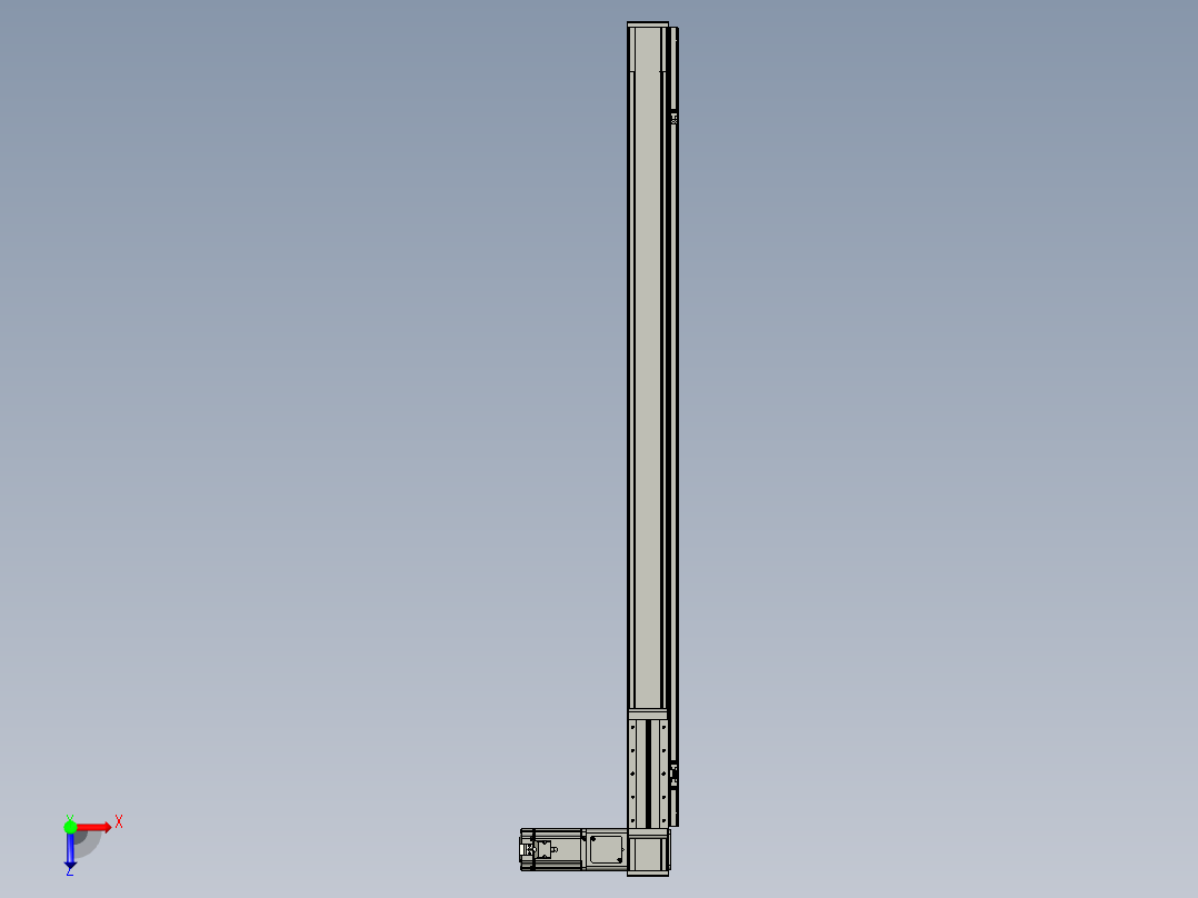 欧规系列-LB8-L150-S1250-BR-ZP75-C3俯视图