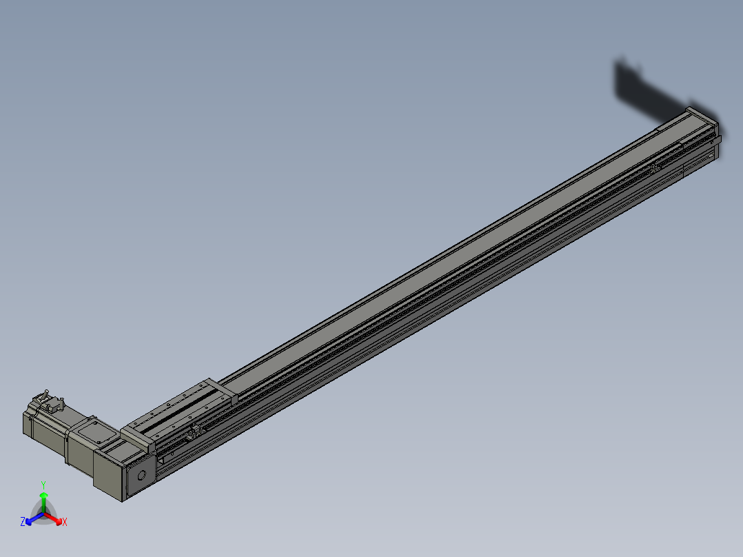 欧规系列-LB8-L150-S1250-BR-ZP75-C3正等轴测图