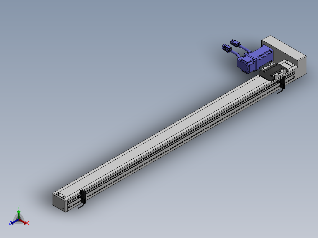 精密模组MY50-T10-750L-BL-P10B-C4-C正等轴测图