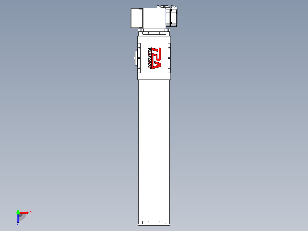 同步带全封闭直线模组TPA-HCB-110D-90-L450-RP-C-P40-N3俯视图