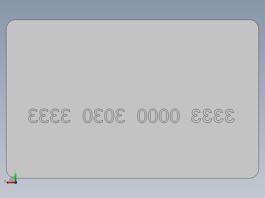 信用卡设计后视图