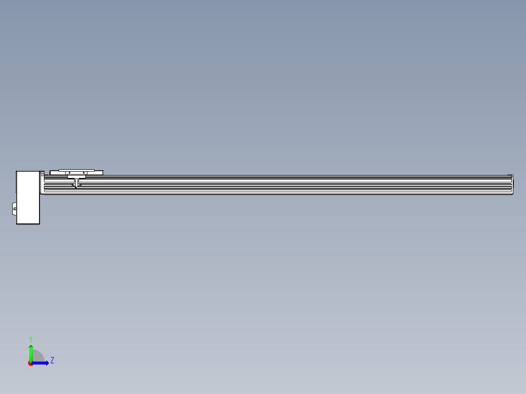 同步带全封闭直线模组TPA-HCB-110D-90-L1100-RP-C-P40-N3左视图