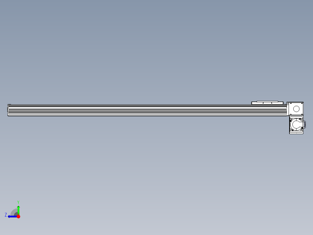 同步带全封闭直线模组TPA-HCB-110D-90-L1100-RP-C-P40-N3右视图