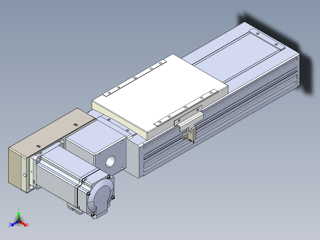同步带全封闭直线模组TPA-HCB-120D-90-L100-ML-Y-P40-N3主视图