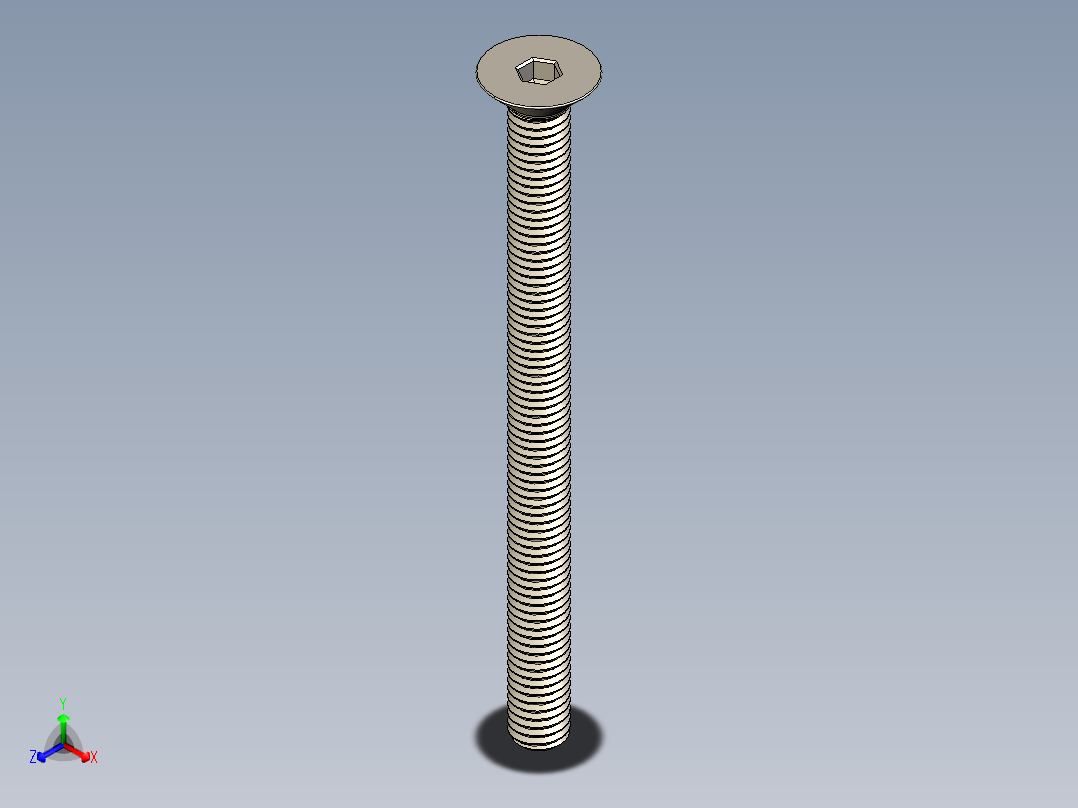 Screw_ISO_10642_M5x65_A2.STEP正等轴测图