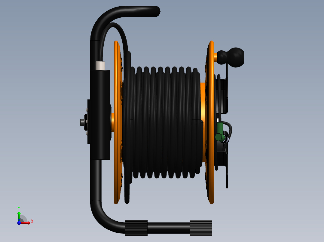 卷线盘插座前视图