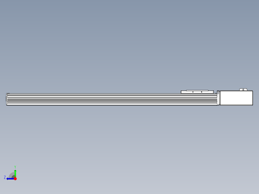 同步带全封闭直线模组TPA-HCB-110D-90-L750-ML-Y-P40-N3右视图