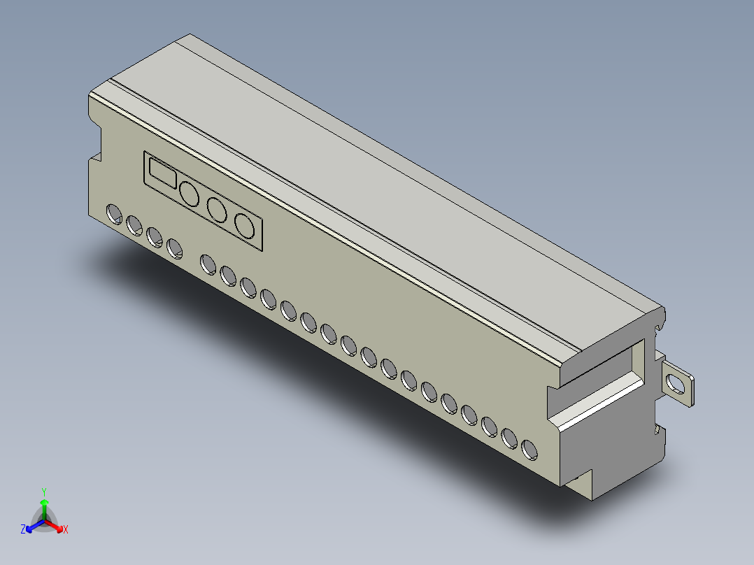 基恩士KV-RC16BR_8BXR_kc图纸模型正等轴测图
