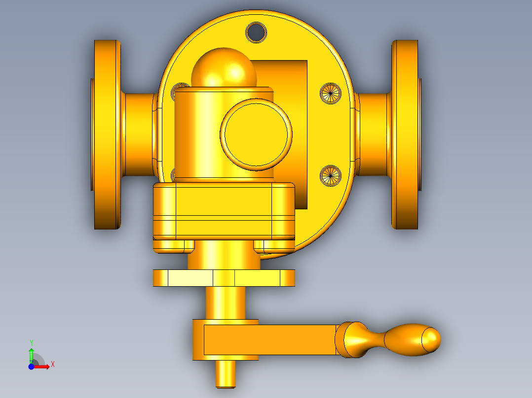 快速阀模型前视图