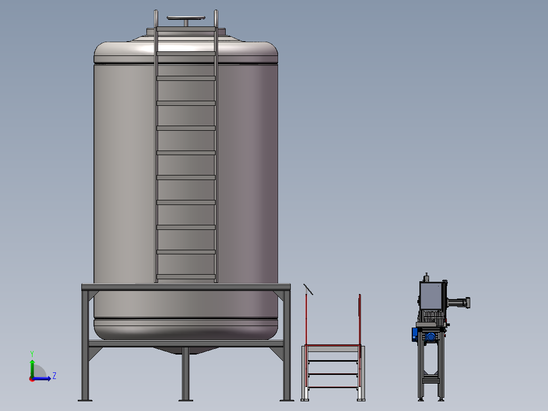 全自动啤酒灌装线 sw19可编辑左视图