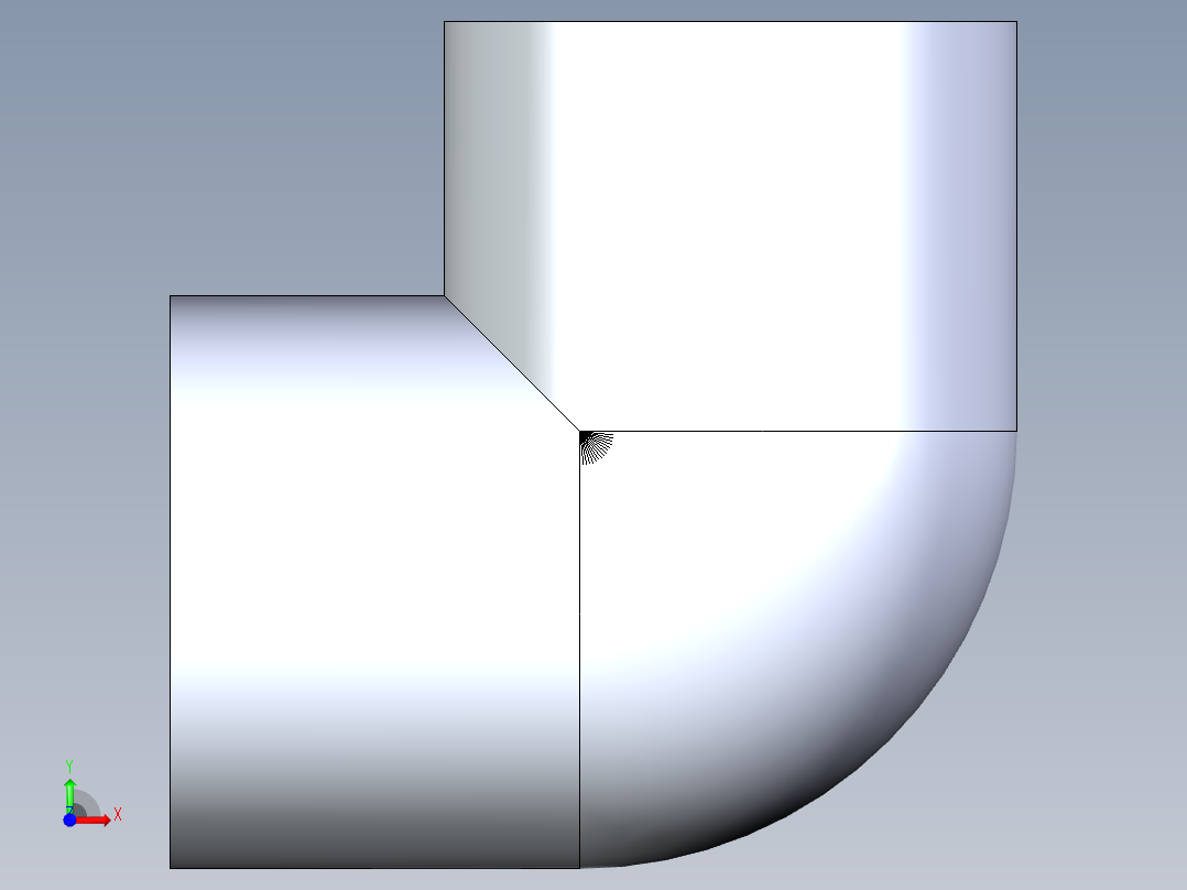 聚氯乙烯配件07-Sch80_90Elbow_FPTxFPT_808-007_0.75in前视图