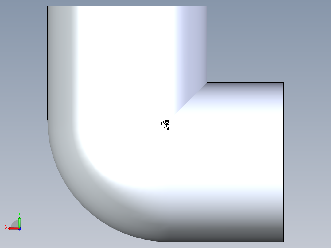 聚氯乙烯配件07-Sch80_90Elbow_FPTxFPT_808-007_0.75in后视图
