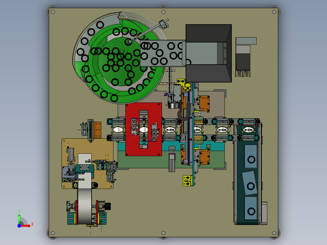 油封自动包装机前视图