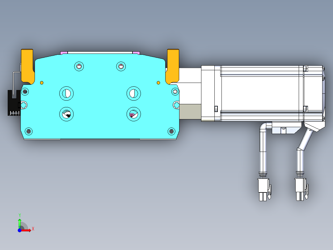 东锦同步带传动-直线滑台模组DH170B-L150-S1600-BL-P400W-C3前视图