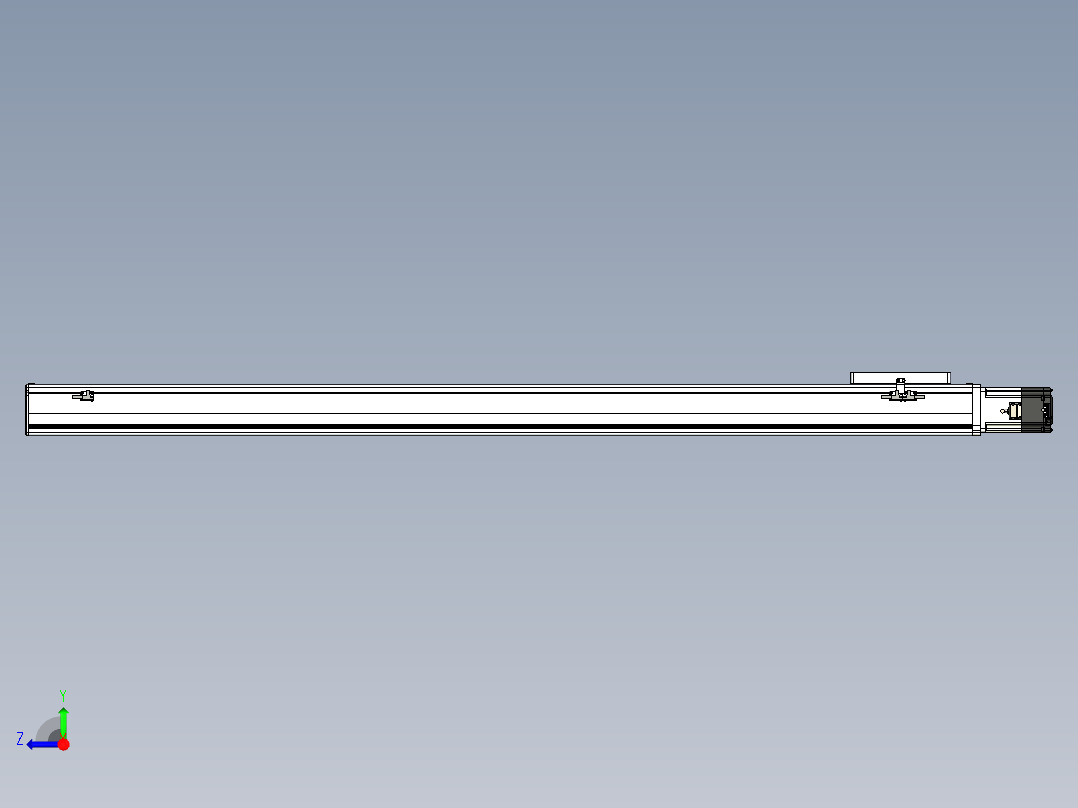 丝杠滑台-全封闭-EC17-Lx-C-S1450-BC-P75-D3右视图