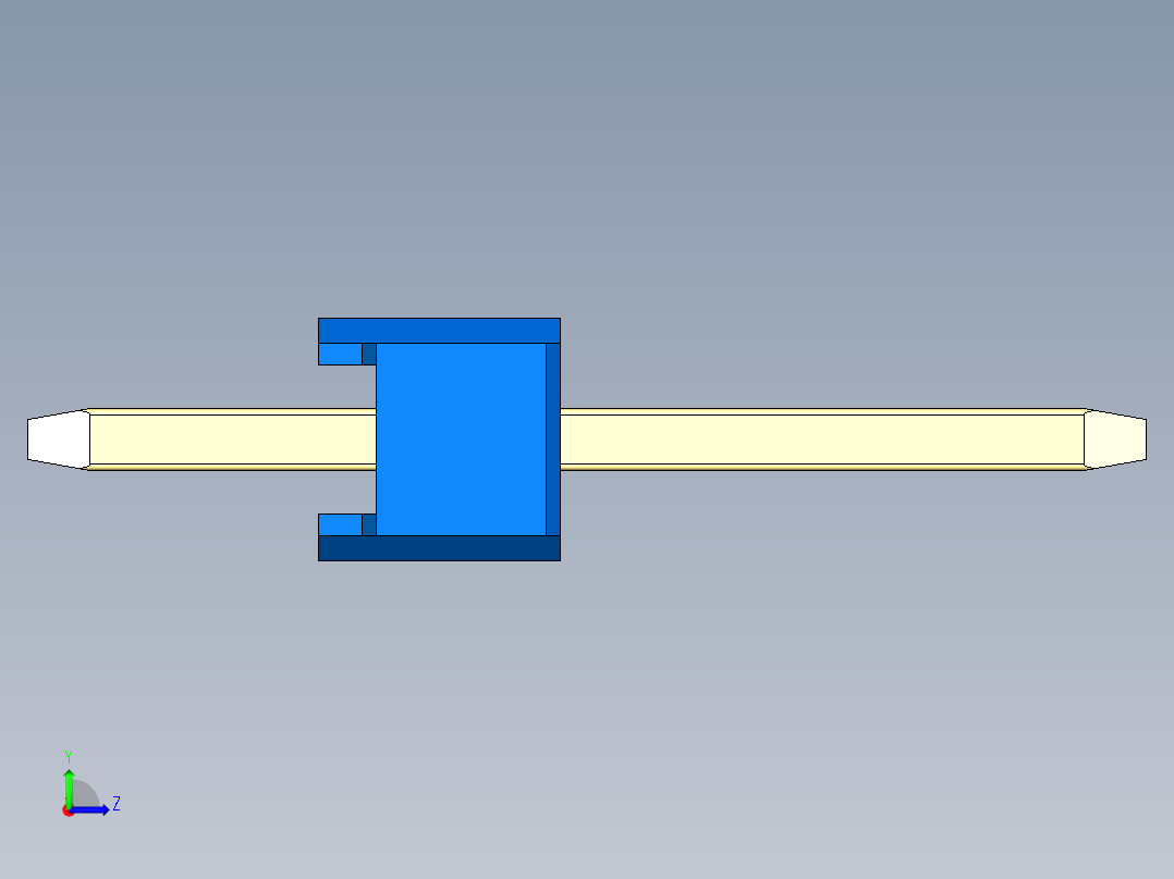 彩色公头100mil（2.54mm）系列-DS1021_blue_1x27p_100mil_Type1_rev1.0左视图