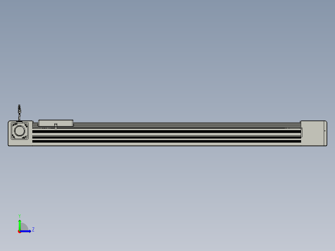 威洛博直线电机模组EB10-L224-S1150-L-ZP75-MS3-5K左视图