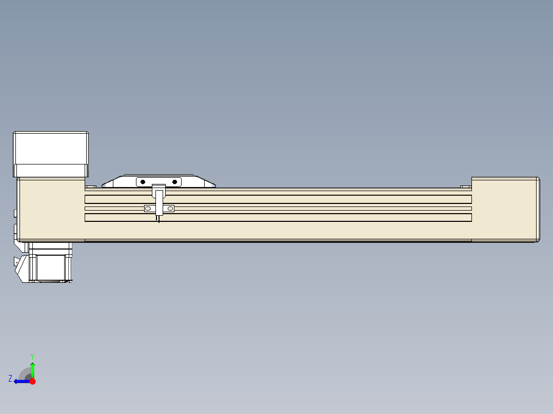 同步带全封闭直线模组TPA-HCB-65S-90-L200-ML-C-P10-N3右视图
