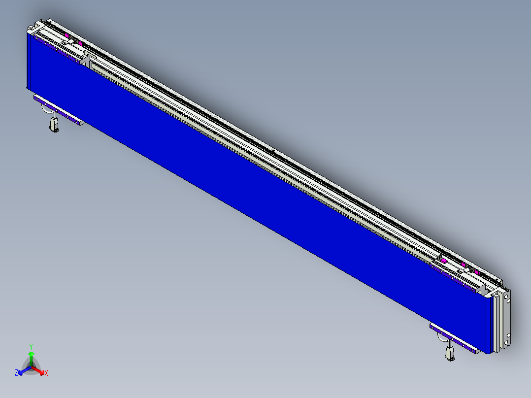 威洛博VL系列直线电机模组-2VL22H3-S1550正等轴测图