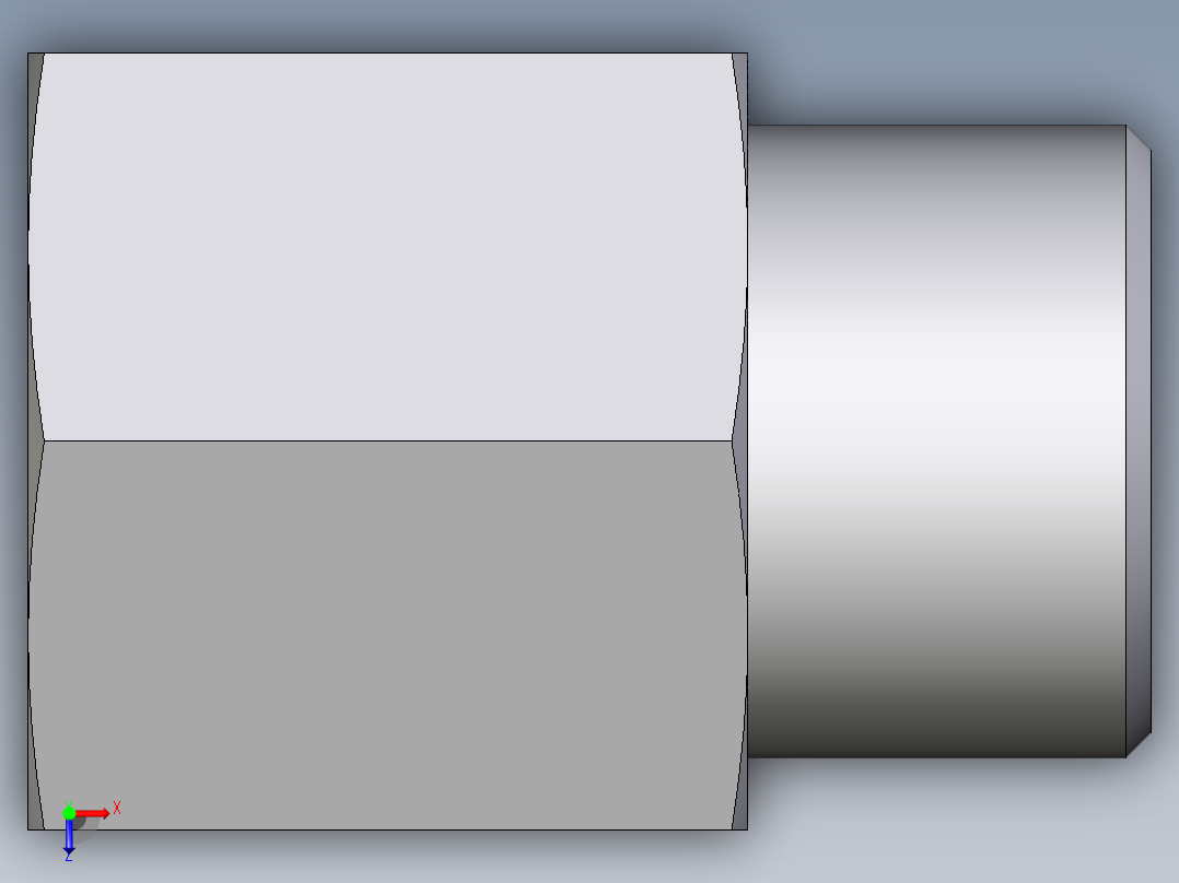 卡套式工业通用硬管接头EO_Swivel_connector_GAI14SM71X俯视图