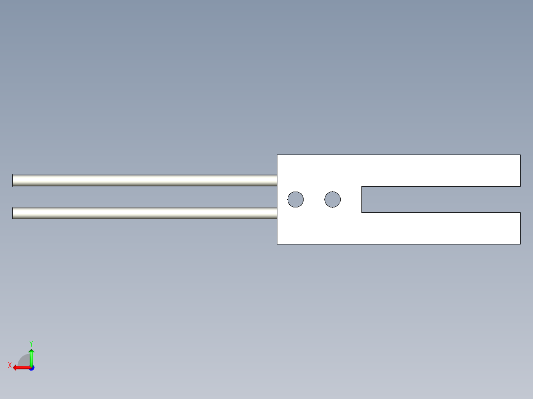 槽型光纤FT-U88后视图