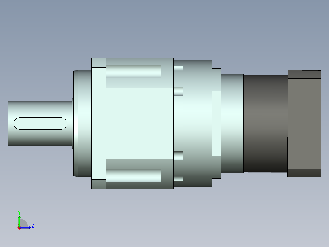 直齿PLX220-L3 42-114.3-200-M12.stp左视图