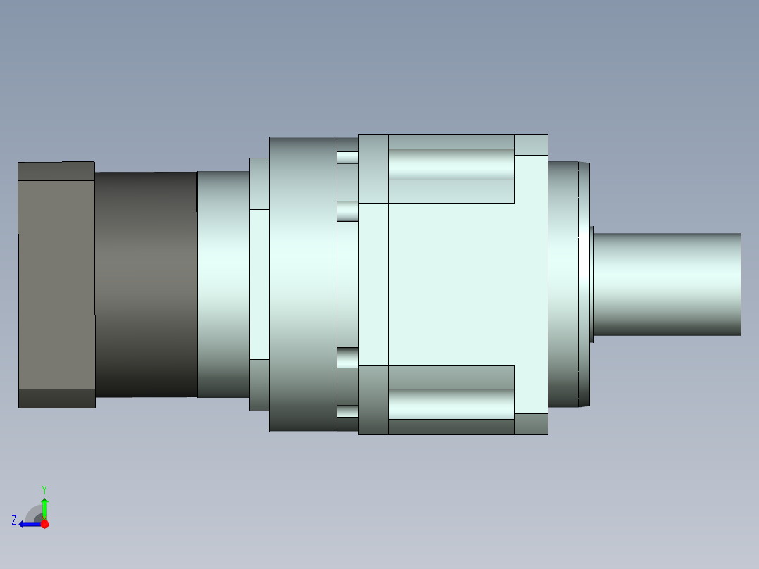 直齿PLX220-L3 42-114.3-200-M12.stp右视图