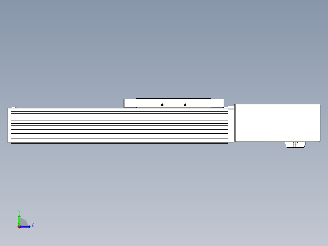 同步带全封闭直线模组TPA-HCB-120D-90-L150-ML-C-P40-N3左视图