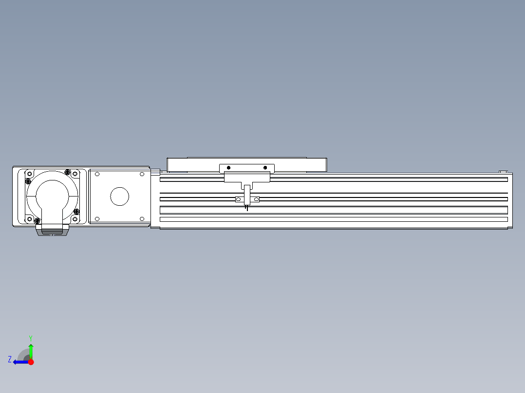 同步带全封闭直线模组TPA-HCB-120D-90-L150-ML-C-P40-N3右视图