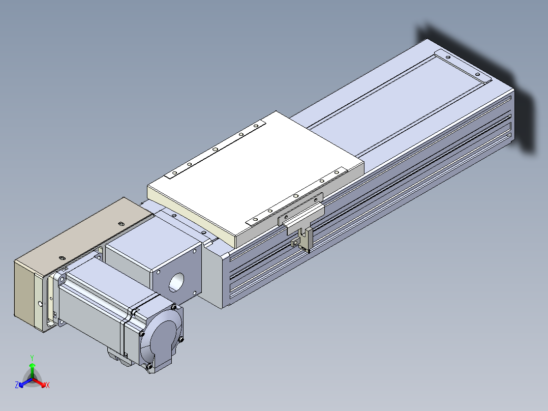 同步带全封闭直线模组TPA-HCB-120D-90-L150-ML-C-P40-N3正等轴测图