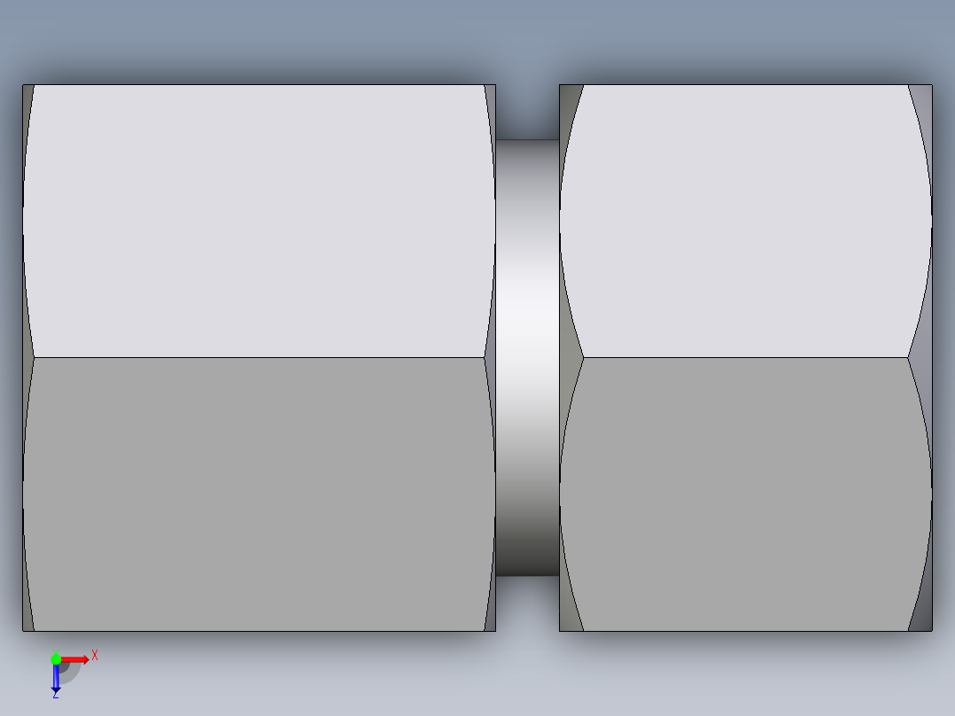 卡套式工业通用硬管接头EO_Swivel_connector_GAI16SR71俯视图