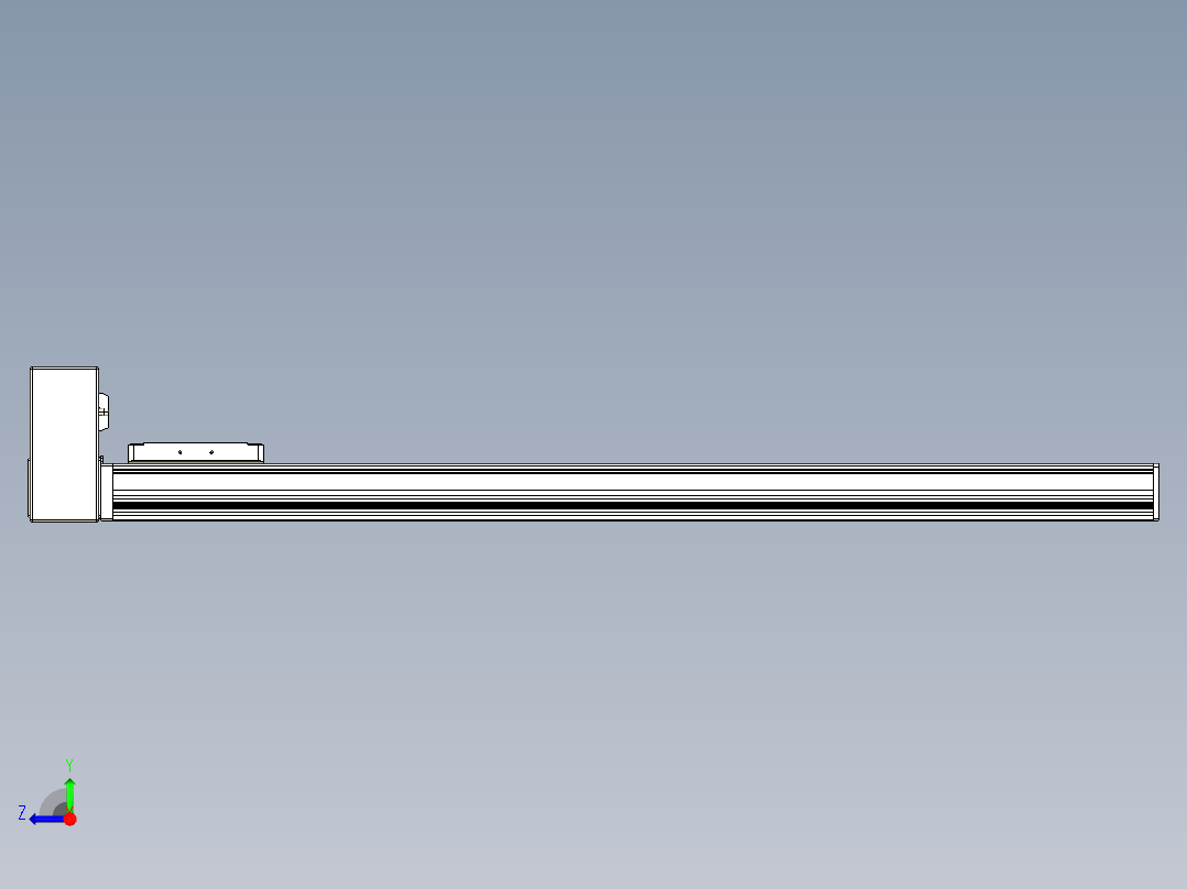 同步带全封闭直线模组TPA-HCB-105D-90-L800-RU-C-P20-N3右视图