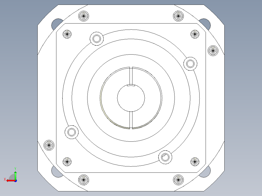 直齿PLX142-L3 22-110-145-M8.stp后视图