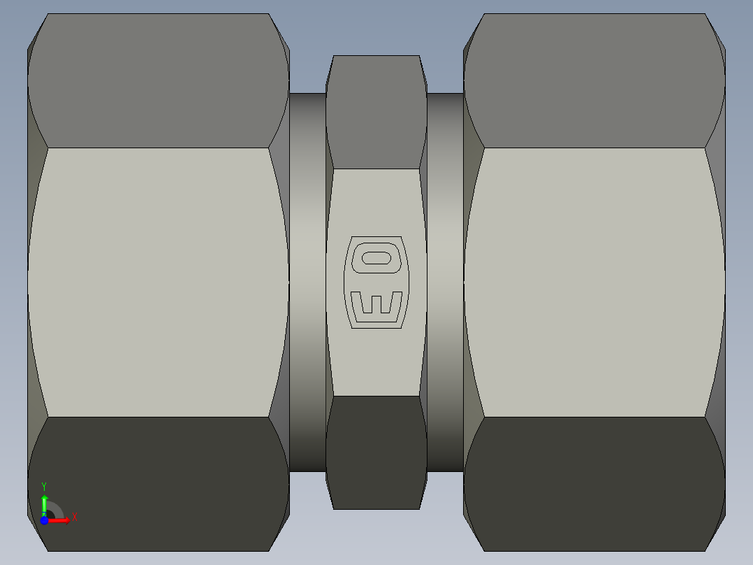 卡套式工业通用硬管接头EO Union G18ZL71前视图