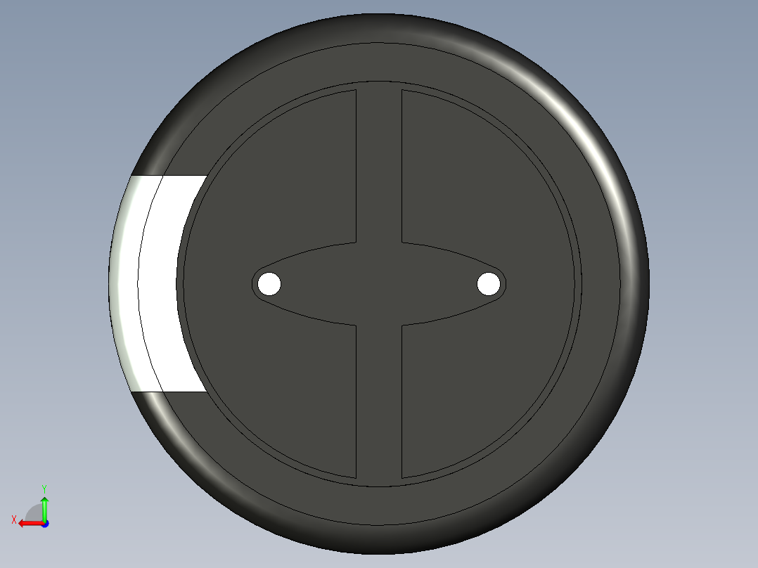 无源元件封装-CAP_RAD_D18x20_POL_BK后视图