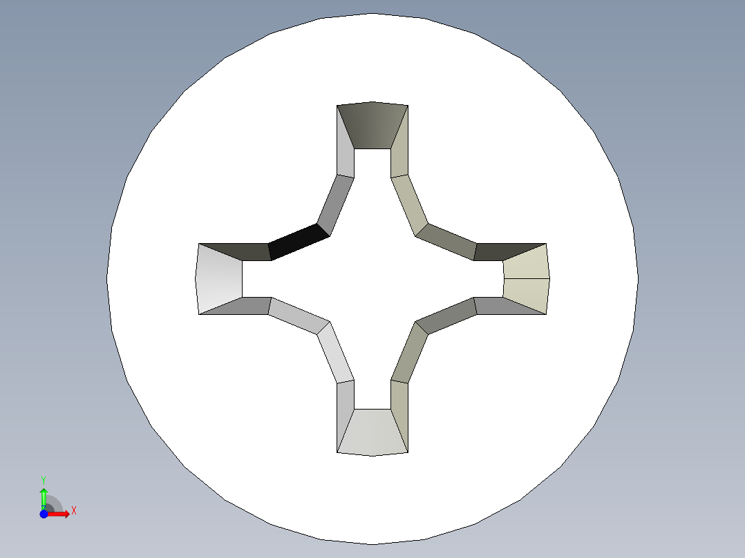 m3-13-to-40-沉头自攻螺丝-Screw M3 x 35 for Wood.STEP前视图